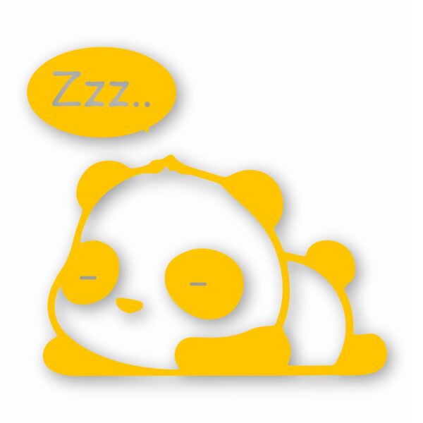 Panda Sleeping - Vinyl Decal Sticker - CHOOSE Size & Color