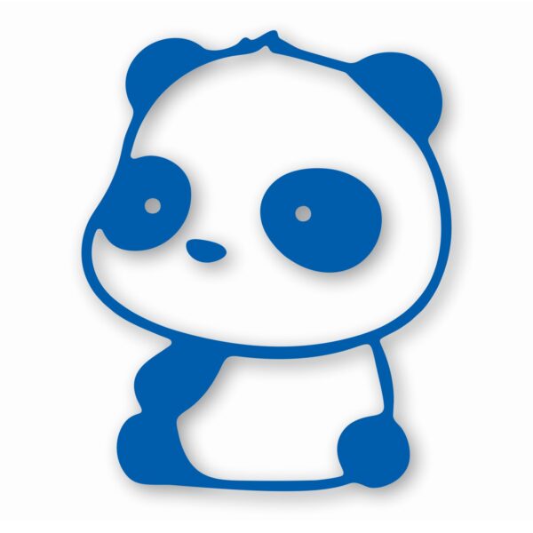 Panda Sitting - Vinyl Decal Sticker - CHOOSE Size & Color