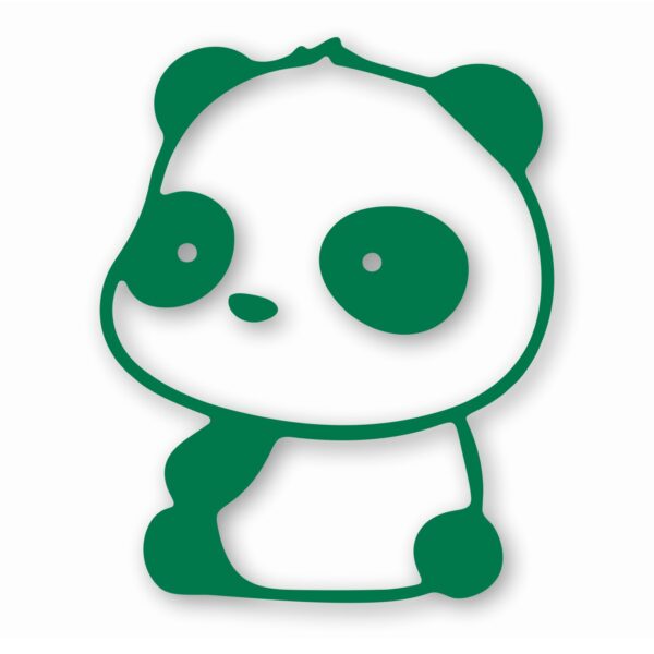 Panda Sitting - Vinyl Decal Sticker - CHOOSE Size & Color