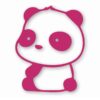 Panda Sitting - Vinyl Decal Sticker - CHOOSE Size & Color