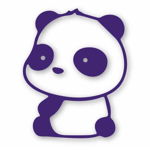 Panda Sitting - Vinyl Decal Sticker - CHOOSE Size & Color