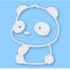 Panda Sitting - Vinyl Decal Sticker - CHOOSE Size & Color