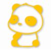 Panda Sitting - Vinyl Decal Sticker - CHOOSE Size & Color