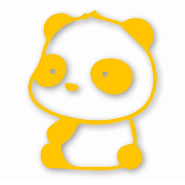 Panda Sitting - Vinyl Decal Sticker - CHOOSE Size & Color