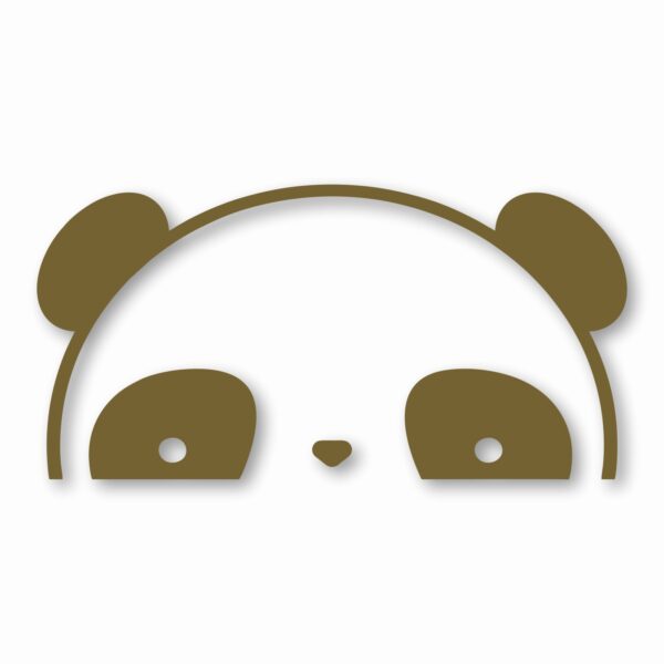 Panda Peeking - Vinyl Decal Sticker - CHOOSE Size & Color