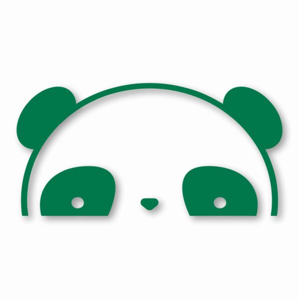 Panda Peeking - Vinyl Decal Sticker - CHOOSE Size & Color