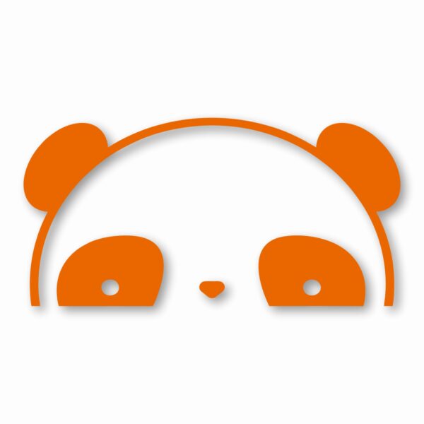 Panda Peeking - Vinyl Decal Sticker - CHOOSE Size & Color