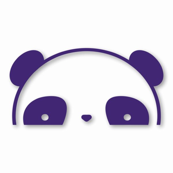 Panda Peeking - Vinyl Decal Sticker - CHOOSE Size & Color