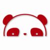 Panda Peeking - Vinyl Decal Sticker - CHOOSE Size & Color