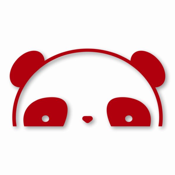 Panda Peeking - Vinyl Decal Sticker - CHOOSE Size & Color