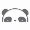 Panda Peeking - Vinyl Decal Sticker - CHOOSE Size & Color