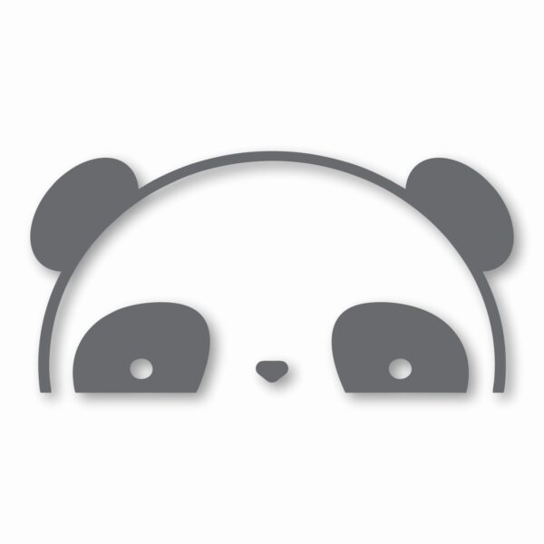 Panda Peeking - Vinyl Decal Sticker - CHOOSE Size & Color