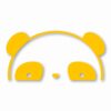 Panda Peeking - Vinyl Decal Sticker - CHOOSE Size & Color
