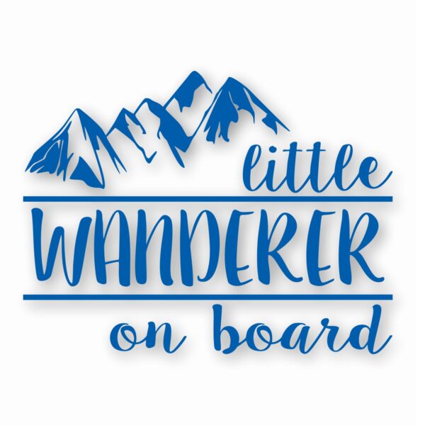 Little Wanderer On Board - Vinyl Decal Sticker - CHOOSE Size & Color