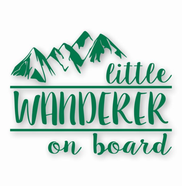 Little Wanderer On Board - Vinyl Decal Sticker - CHOOSE Size & Color