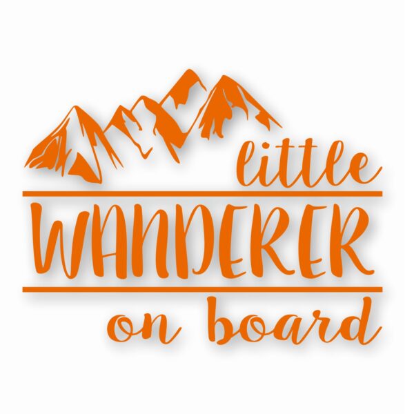 Little Wanderer On Board - Vinyl Decal Sticker - CHOOSE Size & Color