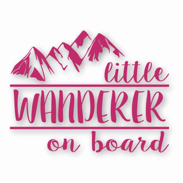 Little Wanderer On Board - Vinyl Decal Sticker - CHOOSE Size & Color