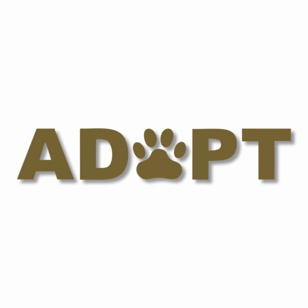 ADOPT A Pet Paw Rescue - Vinyl Decal Sticker - CHOOSE Size & Color