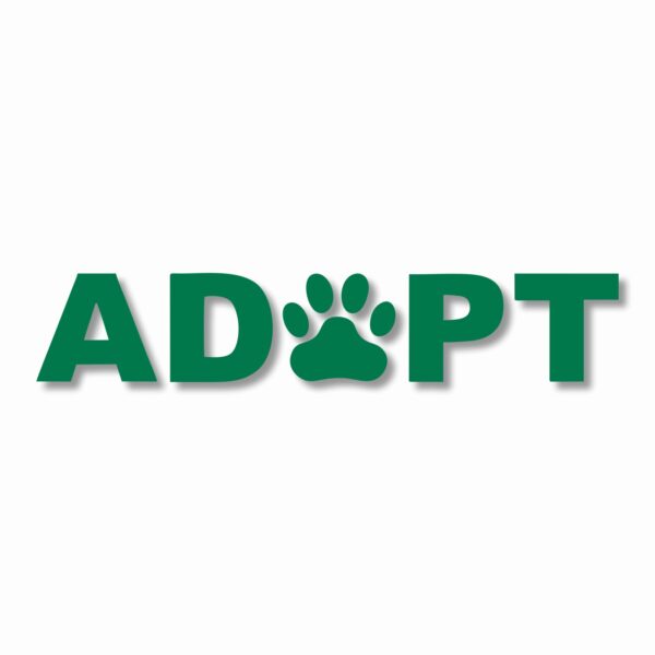 ADOPT A Pet Paw Rescue - Vinyl Decal Sticker - CHOOSE Size & Color