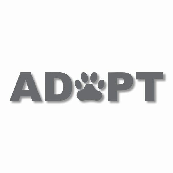 ADOPT A Pet Paw Rescue - Vinyl Decal Sticker - CHOOSE Size & Color