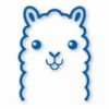 Llama Peeking - Vinyl Decal Sticker - CHOOSE Size & Color