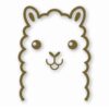 Llama Peeking - Vinyl Decal Sticker - CHOOSE Size & Color