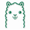 Llama Peeking - Vinyl Decal Sticker - CHOOSE Size & Color