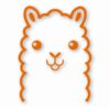 Llama Peeking - Vinyl Decal Sticker - CHOOSE Size & Color