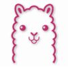 Llama Peeking - Vinyl Decal Sticker - CHOOSE Size & Color