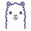 Llama Peeking - Vinyl Decal Sticker - CHOOSE Size & Color