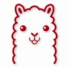 Llama Peeking - Vinyl Decal Sticker - CHOOSE Size & Color