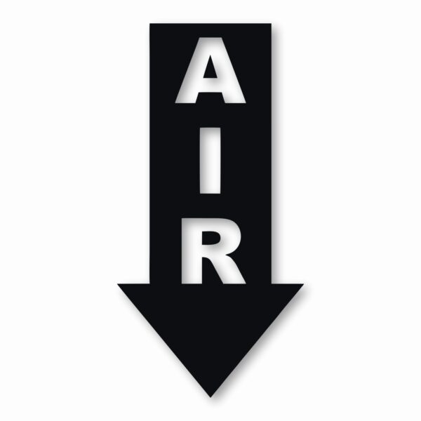 Air Arrow Down - Vinyl Decal Sticker - CHOOSE Size & Color