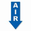 Air Arrow Down - Vinyl Decal Sticker - CHOOSE Size & Color