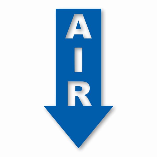 Air Arrow Down - Vinyl Decal Sticker - CHOOSE Size & Color