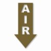 Air Arrow Down - Vinyl Decal Sticker - CHOOSE Size & Color