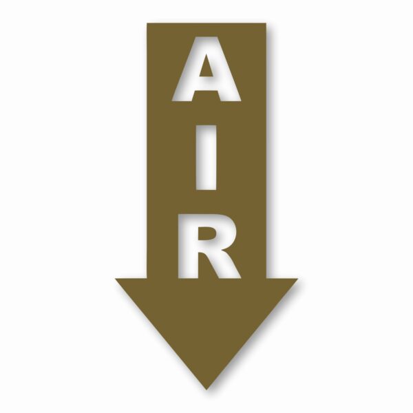 Air Arrow Down - Vinyl Decal Sticker - CHOOSE Size & Color