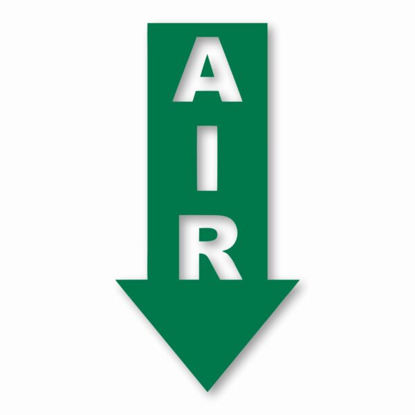 Air Arrow Down - Vinyl Decal Sticker - CHOOSE Size & Color