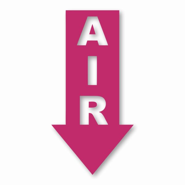Air Arrow Down - Vinyl Decal Sticker - CHOOSE Size & Color