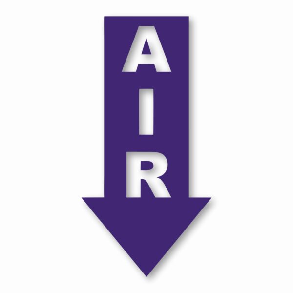 Air Arrow Down - Vinyl Decal Sticker - CHOOSE Size & Color