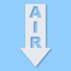 Air Arrow Down - Vinyl Decal Sticker - CHOOSE Size & Color