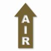 Air Arrow Up - Vinyl Decal Sticker - CHOOSE Size & Color