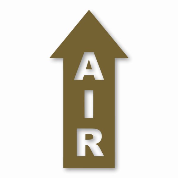Air Arrow Up - Vinyl Decal Sticker - CHOOSE Size & Color