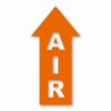 Air Arrow Up - Vinyl Decal Sticker - CHOOSE Size & Color