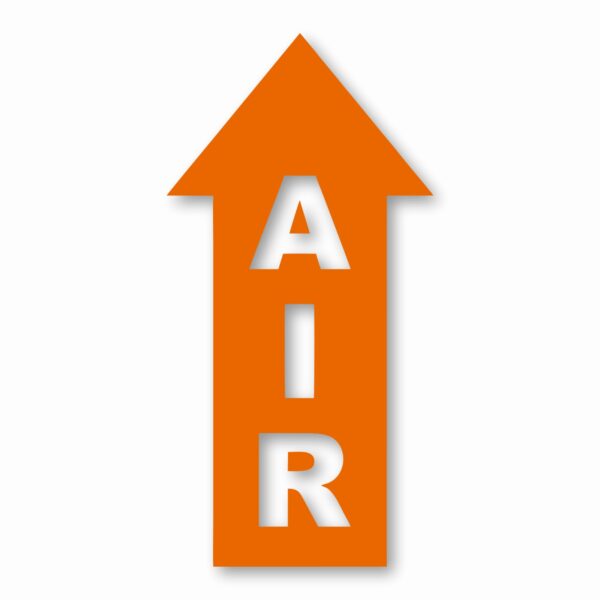 Air Arrow Up - Vinyl Decal Sticker - CHOOSE Size & Color