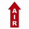 Air Arrow Up - Vinyl Decal Sticker - CHOOSE Size & Color