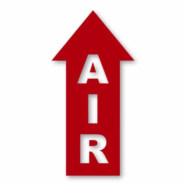 Air Arrow Up - Vinyl Decal Sticker - CHOOSE Size & Color