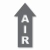 Air Arrow Up - Vinyl Decal Sticker - CHOOSE Size & Color