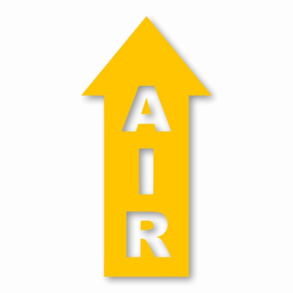 Air Arrow Up - Vinyl Decal Sticker - CHOOSE Size & Color