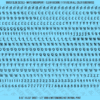 ASG Waterslide Decals - Retro Script Lettering Numbers 3/16"