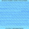 ASG Waterslide Decals - Retro Script Lettering Numbers 3/16"